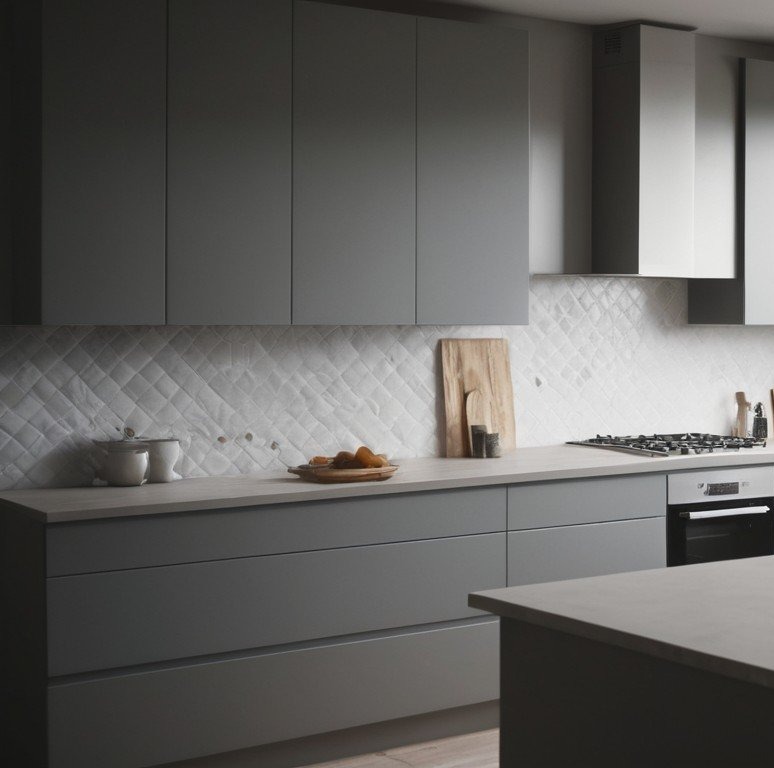 Matte Gray kitchen 3