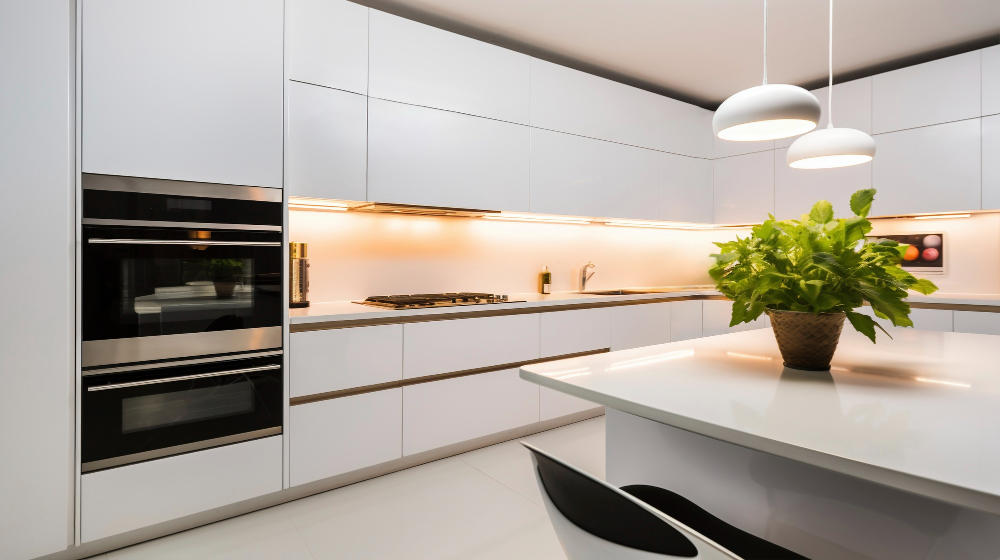 Glossy White kitchen 2
