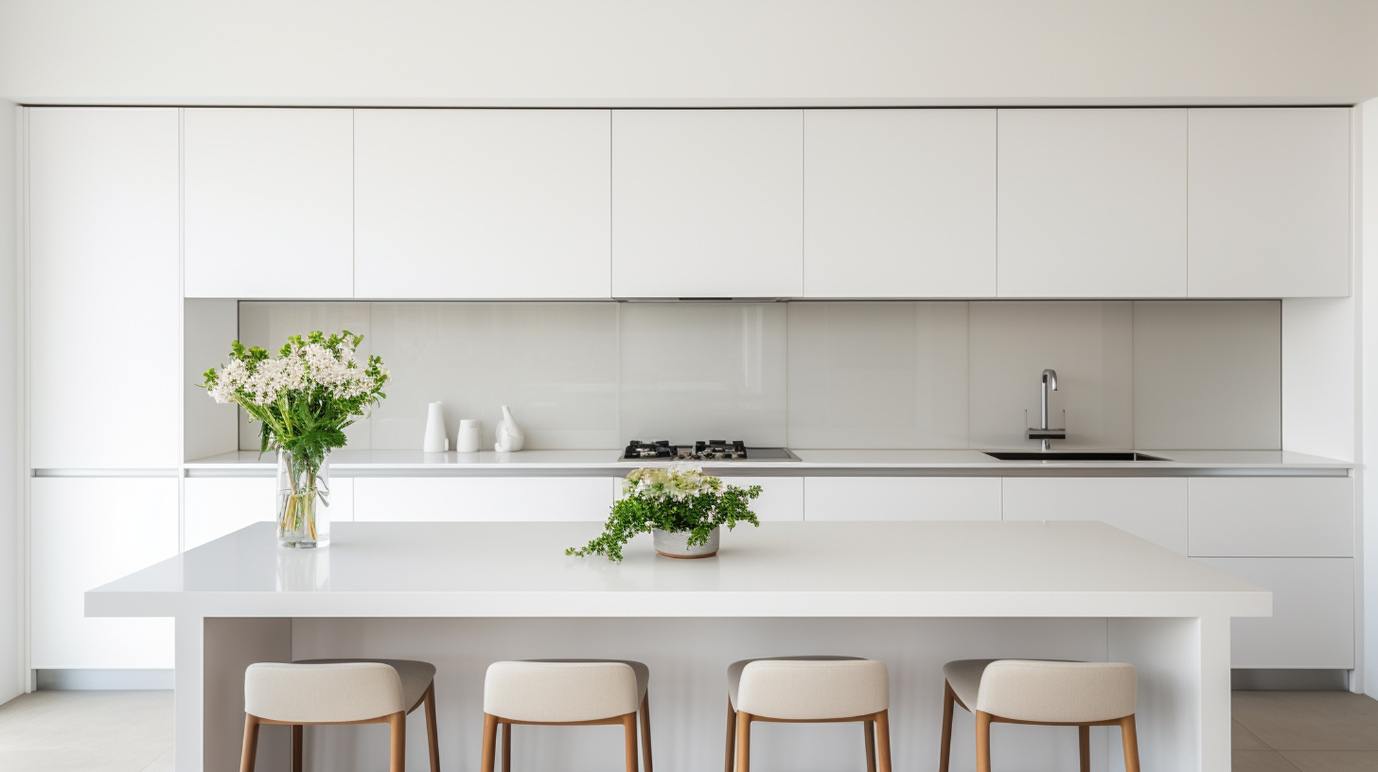Glossy White kitchen 4