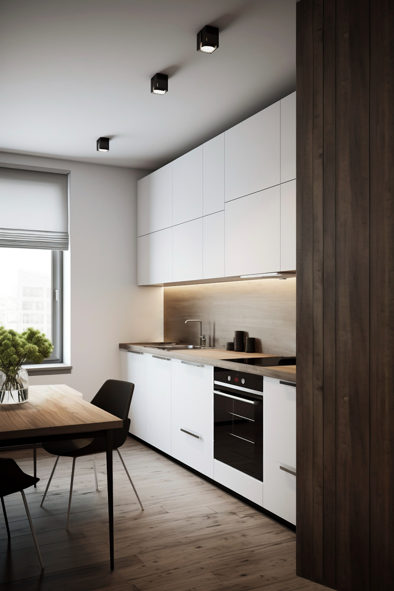 Glossy White kitchen 5