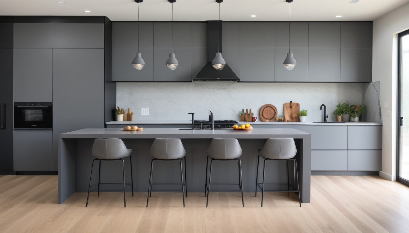 Matte Gray kitchen