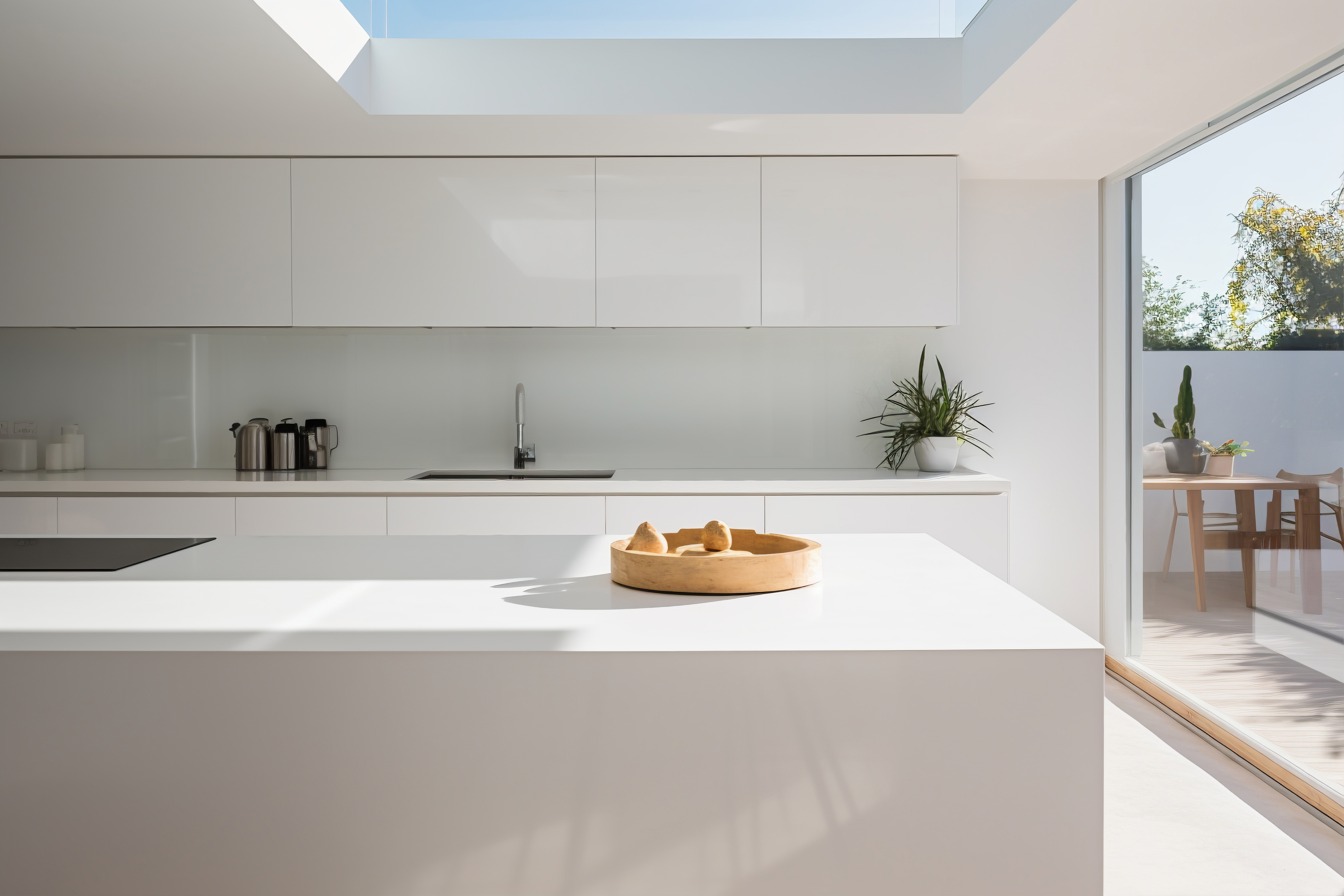 Glossy White kitchen 6