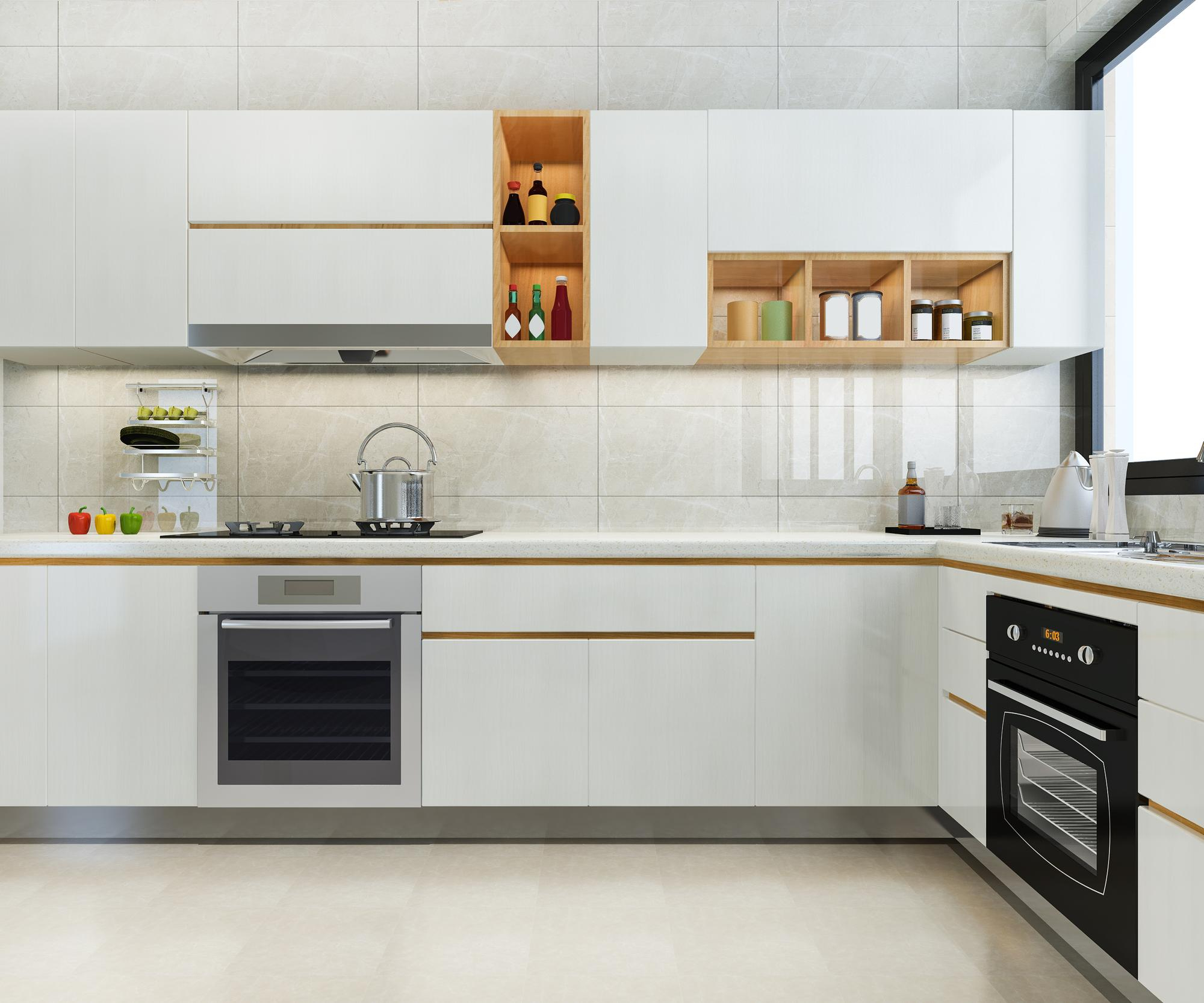 Glossy White kitchen 7